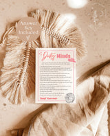 Dirty Minds Bachelorette Game | Dirty Bachelorette Party Game | Disco Cowgirl Bachelorette Drinking Game | Space Cowgirl Party Game | D2