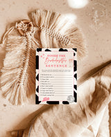 Disco Cowgirl Finish the Sentence Game | Fun Bachelorette Party Game | Bachelorette Drinking Game | Space Cowgirl Bachelorette | D2