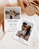 Minimalist Save the Date Template | Photo Save the Date Invite | Simple Save the Date | Boho Save the Date Cards | Editable Template | M9
