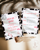 Space Cowgirl Bachelorette Party Invite | Disco Bachelorette Party | Bachelorette Itinerary | Let's Go Girls | Nashville Bachelorette | D2