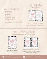 Disco Bachelorette Party Invite | Space Cowgirl Bachelorette Party | Bachelorette Itinerary | Let's Go Girls | Nashville Bachelorette | D2