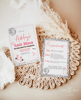 Last Disco Bachelorette Party Invite | Space Cowgirl Bachelorette Party | Bachelorette Itinerary | Retro Bachelorette | Disco Cowgirl | D2