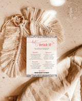 Disco Cowgirl Bachelorette Drinking Game | Drink If Game | Space Cowgirl Party | Dirty Bachelorette Games | Fun Bachelorette Party Game | D2