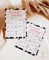 Disco Cowgirl Bachelorette Bingo Game | Nash Bash Bachelorette Party | Space Cowgirl |Dirty Bachelorette Game | Hens Night Game | D2