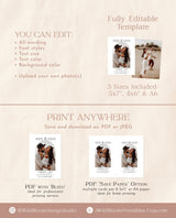 Photo Save the Date Template | Modern Save the Date Template | Minimal Save the Date | Boho Arch Save the Date Card | Editable Template | D1