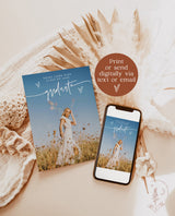 Graduation Party Invitation Template | Minimalist Graduation Announcement | Modern Graduation Party Invite | Photo Graduation Invite | M8