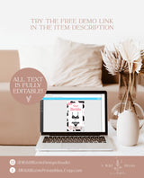 Disco Cowgirl Lingerie Card Template | Bride Measurements Card | Bachelorette Bra Size Card Insert | Nash Bash Bachelorette Party | D2