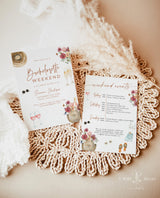 Winery Bachelorette Party Invitation | Wine Bachelorette Itinerary | Wildflower Bachelorette Party | Boho Bachelorette Weekend Invite | W1