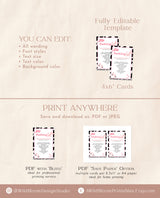 Bachelorette Party Packing List Template | Space Cowgirl Bachelorette Party | Disco Bachelorette Party | Nashville Bachelorette Insert | D2