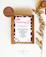 Bachelorette Party Packing List Template | Space Cowgirl Bachelorette Party | Disco Bachelorette Party | Nashville Bachelorette Insert | D2