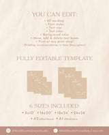 Modern Gender Reveal Welcome Sign | Beige Gender Reveal Poster | Gender Neutral Welcome Sign | Boho Welcome Sign | BM1