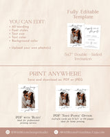 Photo Elopement Announcement | Photo Arch Wedding Announcement | Happily Ever After Party Invite | Nothing Fancy Just Love | M9