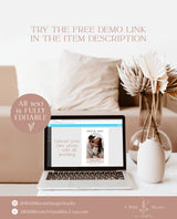 Photo Save the Date Template | Minimalist Save the Date | Modern Save the Date | Boho Arch Save the Date Card | Editable Template | M4