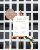 Old Wives Tale Sign | Gender Reveal Sign | Minimalist Gender Reveal Game | Gender Neutral Game Sign | Fun Gender Reveal Game Sign | BM1