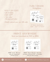 Tip Your Bartender Sign Template | Bartender Tip Sign | Modern Minimalist Wedding | Venmo Tip Jar | Feeling Tipsy | Editable Template | M9