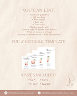 Minimalist Signature Drinks Sign Template | Signature Cocktail Sign | Wedding Bar Menu Sign | His and Hers Bar Sign | Editable Template | M9