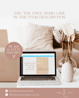 Minimalist Baby Shower Invitation Template | Gender Neutral Baby Shower Invite | Oh Baby | Modern Beige Baby Shower Invite | BM1