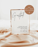 Minimalist Wedding Guestbook | Please Sign Our Guestbook Sign | Sign Our Guest Book | Modern Minimalist Wedding Signage | M7