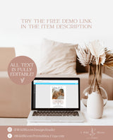 Engagement Party Invite Template | Minimalist Couples Shower Invite | Modern Engagement Party Invite | Editable Template | M9