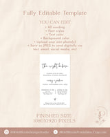 Rehearsal Dinner Text Invitation Template | Modern Minimalist Wedding Rehearsal Evite | Electronic Dinner Invite | Editable Template | M4