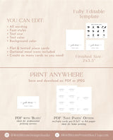 Modern Wedding Place Cards | Rustic Place Cards | Table Name Cards | Minimalist Wedding Place Cards | Escort Cards | Editable Template | M9