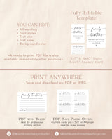 Family Traditions Sign & Card Template | Minimalist Baby Shower Sign | Gender Neutral | Childhood Memory Sign | Modern Baby Shower Sign | M9