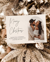 Photo Christmas Card Template | Arch Christmas Card | Boho Holiday Card | Minimalist Christmas Card | Merry Christmas | Editable Template M7