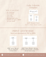 Modern Wedding Seating Chart Cards | Minimalist Wedding Table Seating Chart Cards | Minimalist Seating Cards | Seating Chart Template M5