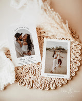 Minimalist Save the Date Template | Photo Save the Date Invite | Modern Save the Date | Boho Save the Date Cards | Editable Template | M9