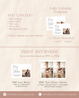 Photo Christmas Card Template | Arch Christmas Card | Boho Holiday Card | Minimalist Christmas Card | Merry Christmas | Editable Template M7