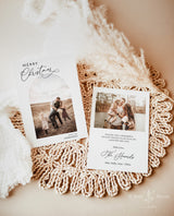 Christmas Card Template | Minimalist Christmas Card | Boho Holiday Card Template | Merry Christmas | Photo Christmas Card Template M7