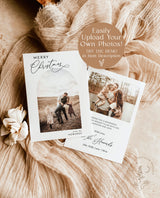 Christmas Card Template | Minimalist Christmas Card | Boho Holiday Card Template | Merry Christmas | Photo Christmas Card Template M7