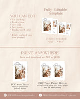 Photo Christmas Card Template | Arch Christmas Card | Boho Holiday Card | Minimalist Christmas Card | Merry Christmas | Editable Template M7