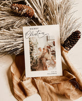 Photo Christmas Card Template | Arch Christmas Card | Boho Holiday Card | Minimalist Christmas Card | Merry Christmas | Editable Template M7