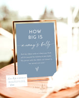 Baby Shower Games | Boy Baby Shower Game Bundle | Boho Minimalist Baby Shower | Blue Baby Shower Games | Editable Template | M9