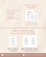 Glow Stick Sign Template | Wedding Glow Sticks Sign | Let Love Glow Sign | Minimalist Wedding Send Off Sign | Glow Sticks Send Off | M9