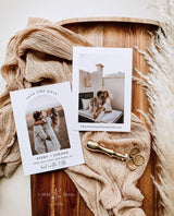 Minimalist Save the Date Template | Photo Save the Date Invite | Modern Save the Dates | Boho Save the Date Cards | Editable Template | M7