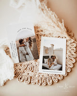 Minimalist Save the Date Template | Photo Save the Date Invite | Modern Save the Date | Boho Save the Date Cards | Editable Template | M9