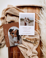 Photo Save the Date Template | Modern Save the Date Template | Minimal Save the Date | Boho Arch Save the Date Card | Editable Template | D1