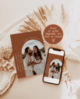 Save the Date Template | Photo Save the Date Invite | Minimalist Save the Date | Boho Save the Date Cards | Editable Template | M9