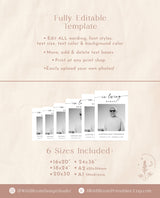 Funeral Memorial Sign | Celebration of Life | In Loving Memory Sign | Funeral Welcome Sign | Memorial Sign | Editable Template | M9