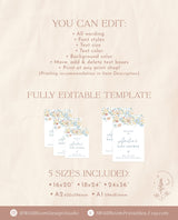 Baby Shower Welcome Sign | Floral Baby Shower Welcome Sign | Boy Baby Shower | Gender Neutral Welcome Sign | Baby in Bloom Welcome | W8