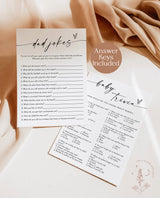 Baby Shower Game Bundle | Minimalist Baby Shower | Gender Neutral Baby Shower | Modern Baby Shower Games | Editable Template | M9