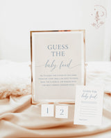 Boho Baby Shower Games | Boy Baby Shower Bundle | Minimalist Baby Shower | Blue Baby Shower Games | Editable Template | W8