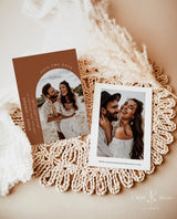 Save the Date Template | Photo Save the Date Invite | Minimalist Save the Date | Boho Save the Date Cards | Editable Template | M9