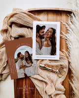 Save the Date Template | Photo Save the Date Invite | Minimalist Save the Date | Boho Save the Date Cards | Editable Template | M9