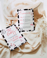 Disco Cowgirl Bachelorette Party Invite | Nashville Bachelorette | Cowgirl Bachelorette Invite & Itinerary | Let's Get Nashty Template | D2