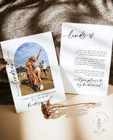 Bridesmaid Photo Card | Will You Be My Bridesmaid | Photo Bridesmaid Proposal | Modern Minimalist Wedding | Boho Arch Bridesmaid Proposal M9