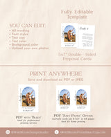 Bridesmaid Photo Card | Will You Be My Bridesmaid | Photo Bridesmaid Proposal | Modern Minimalist Wedding | Boho Arch Bridesmaid Proposal M9