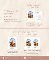 Bridesmaid Photo Card | Will You Be My Bridesmaid | Photo Bridesmaid Proposal | Modern Minimalist Wedding | Boho Arch Bridesmaid Proposal M9